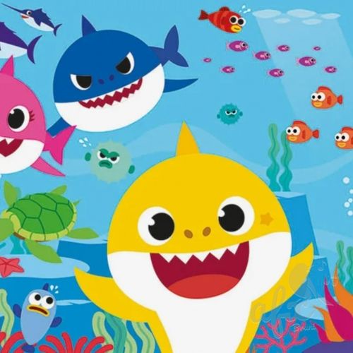 Скачать звуки Детская песня Baby shark (Акулёнок)