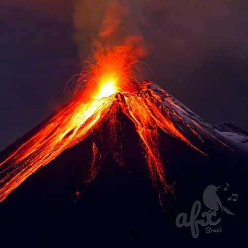 Скачать звуки извержения вулкана